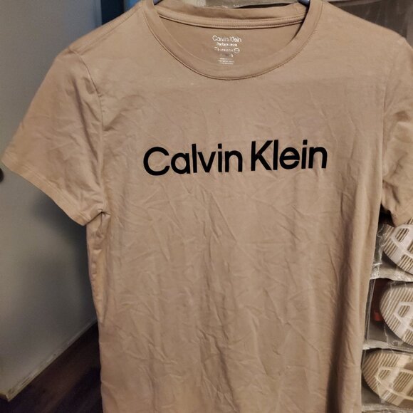 Calvin Klein Performance Tops - Calvin Klein Taupe colored shirt